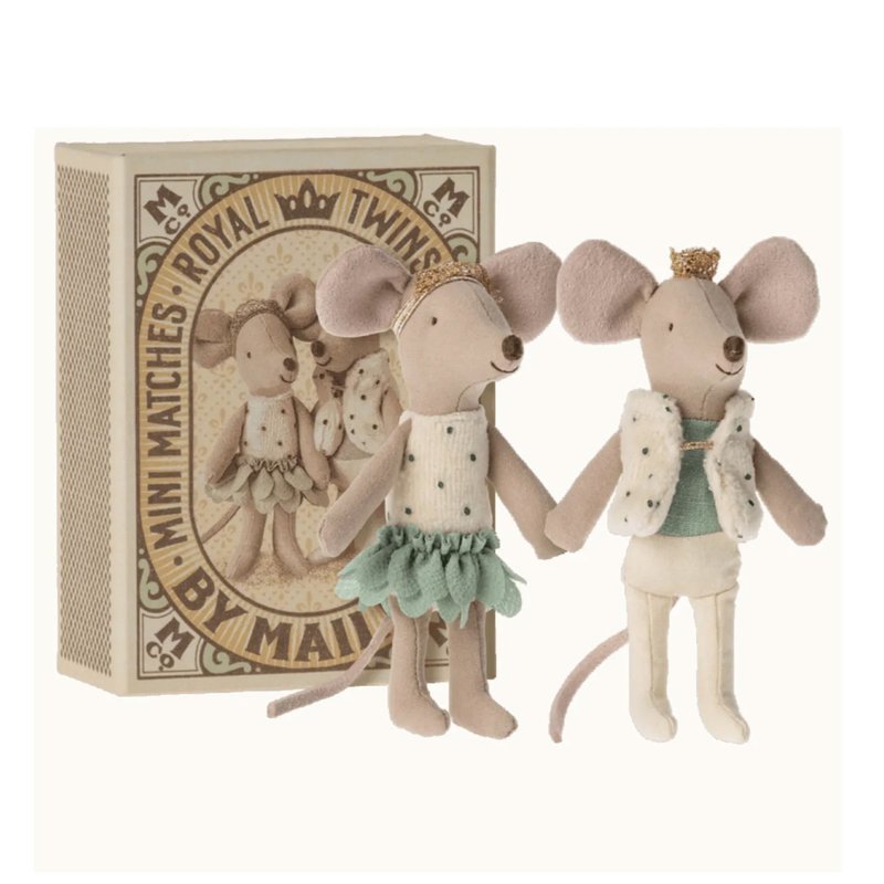 Princess mouse, Little sister in matchbox - ตุ๊กตา - ผ้าฝ้าย/ผ้าลินิน สีใส