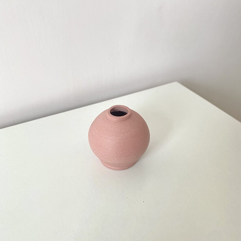 迷你小陶瓷 Piggy系列 01 - 花瓶/花器 - 陶 粉紅色