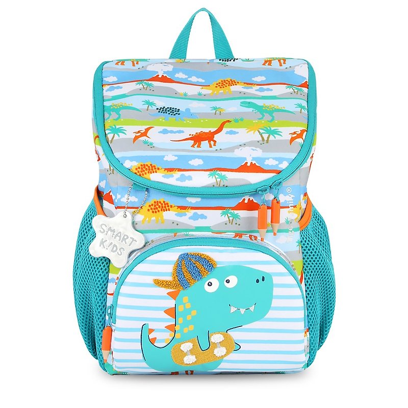 Tiger Family Little Traveller Child Decompression Backpack - Little Dinosaur Lake - Backpacks - Other Materials Green