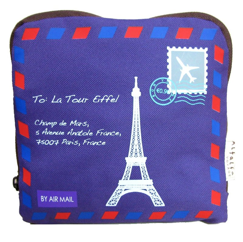 Travelholic Foldable tote Design for all shoppers - Pink - Purple - กระเป๋าแมสเซนเจอร์ - เส้นใยสังเคราะห์ สึชมพู