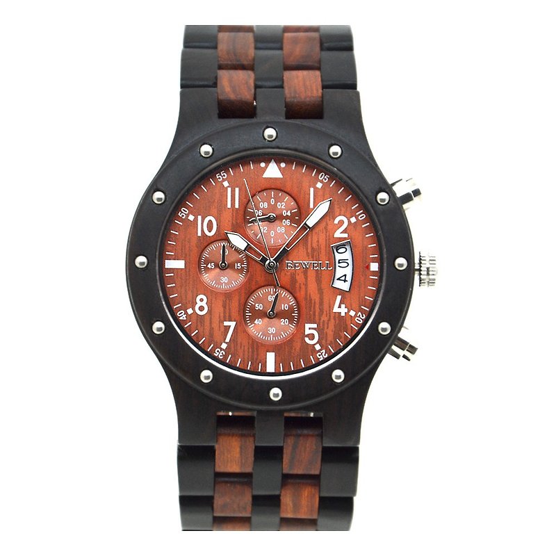 Wooden watch purple sandalwood and red altar quartz watch - Men's & Unisex Watches - Wood 