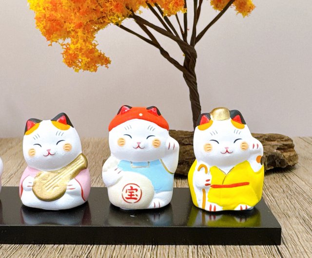 吉祥福陣】日本錦彩七福神招財貓| 飾套裝ourlittlezoneluckycat｜擺飾