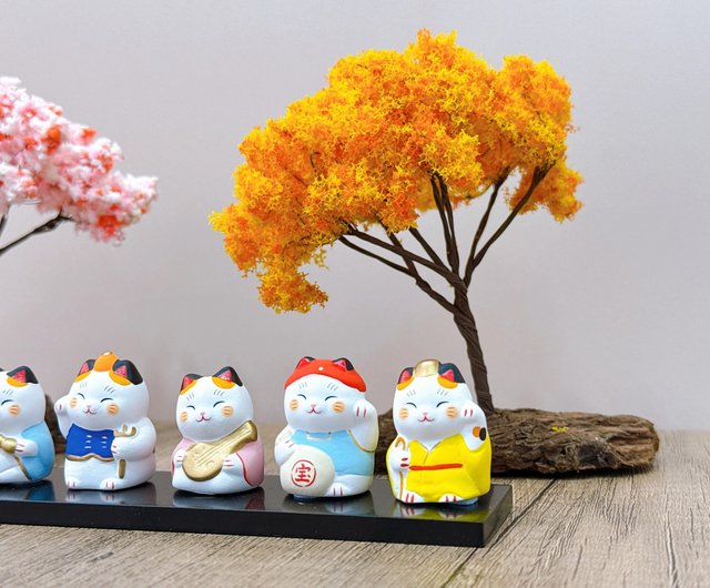 吉祥福陣】日本錦彩七福神招財貓| 飾套裝ourlittlezoneluckycat｜擺飾