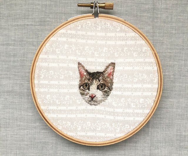 ペットの肖像画 🔥Hot Sale🔥漫画風ペットの肖像画が入ったカスタム刺繍
