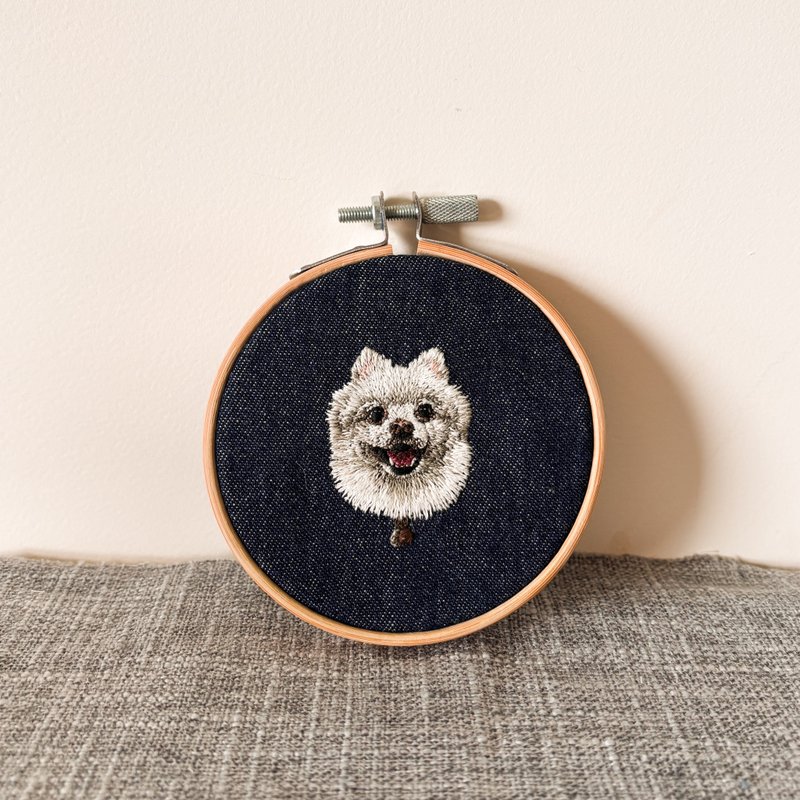 10x10cm |ペットの肖像画のカスタム刺繍 - 置物 - その他の素材 