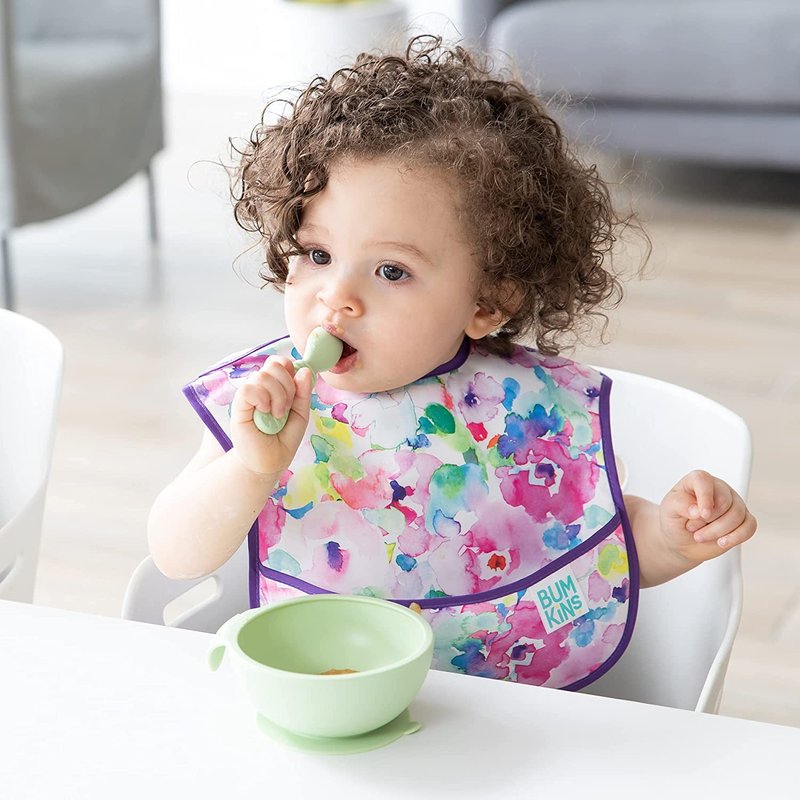 Bumkins 寶寶矽膠餐碗組(香瓜綠) - 寶寶/兒童餐具/餐盤 - 其他材質 