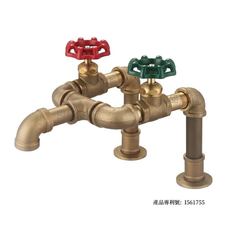 【人水良品衛浴】工業風積木冷熱混合栓34-131 專利產品 台灣製造 - 衛浴用品/浴室收納 - 銅/黃銅 金色
