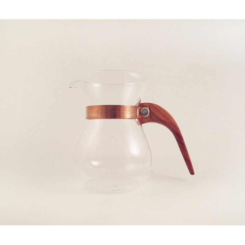 露 La Rosee木質手感咖啡壺/第二代/簡約款/紅檀香/需預購 - 咖啡壺/咖啡器具 - 木頭 紅色