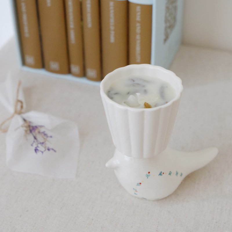 Songhuo Relax Healing Art Candle-Lucky Blue Bird Candle Cup - น้ำหอม - ดินเผา 