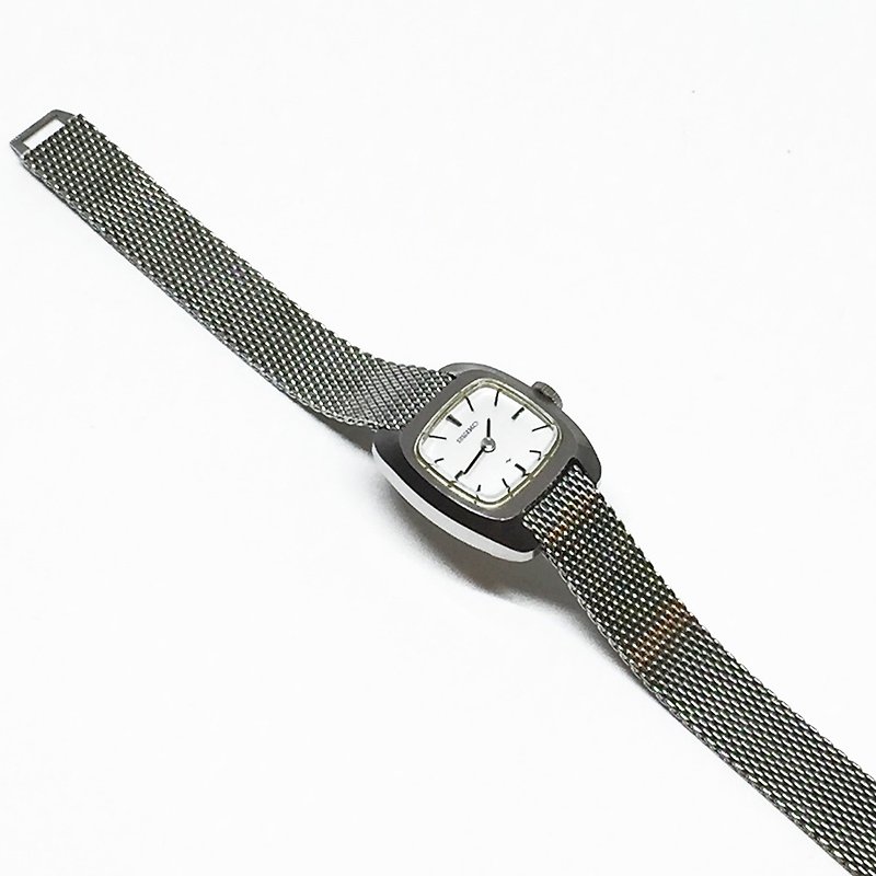 1970 年代 方銀 SEIKO 古董機械錶 - 女裝錶 - 其他金屬 銀色