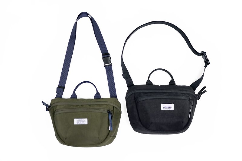 工裝帆布包 Matchwood portable Mini 防潑水 隨身小包 側背包 - 側背包/斜背包 - 防水材質 黑色
