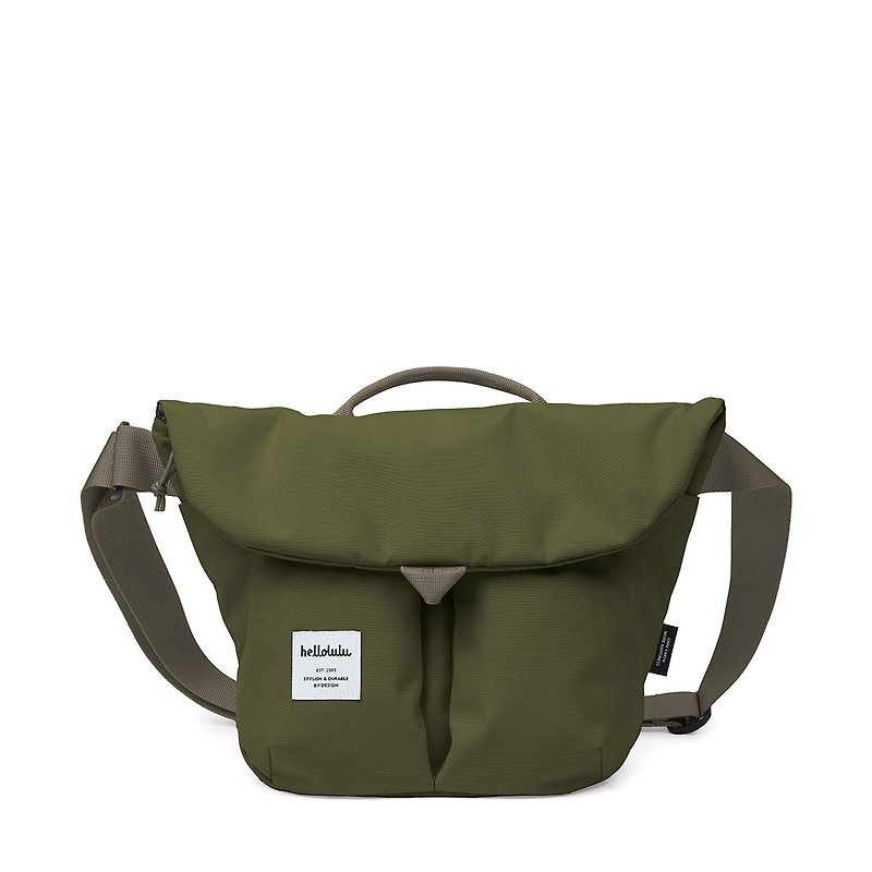 日常防潑水斜背包L號 KASEN ECO - 側背包/斜孭袋 - 環保材質 綠色