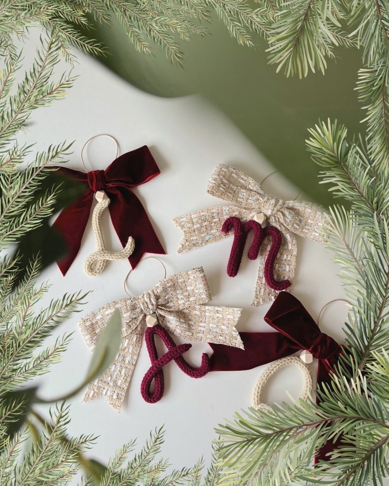 聖誕樹字母裝飾 - 擺飾/家飾品 - 尼龍 紅色