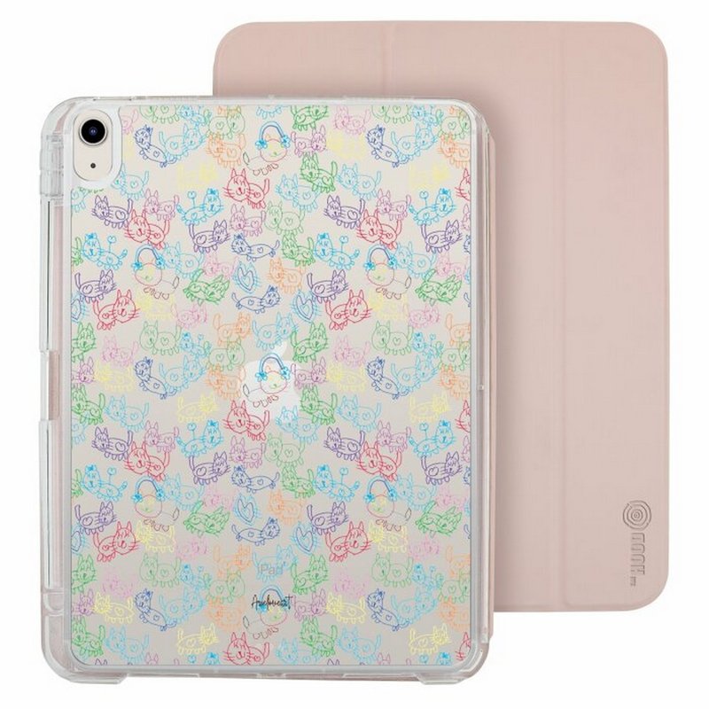 Skylar Cats iPad Air /Pro 2024mini7可拆式防摔透明實 - 平板/電腦保護殼/保護貼 - 塑膠 多色