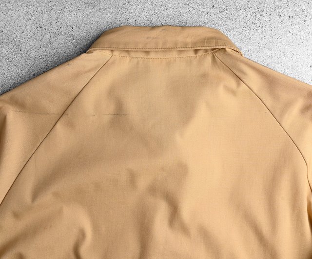 【即日発送・国内古着】カシミヤ混　ハリントンジャケット　ボルドー　グランパコア 古着 90s LANDS' END チェック ライナー G9 タイプ コットン
