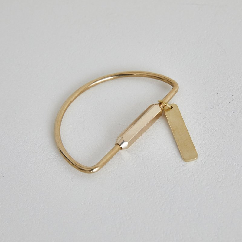 Brass Screw Lock Keychain-Simple Style Heavy Duty Car Key Organizer - ที่ห้อยกุญแจ - โลหะ สีทอง