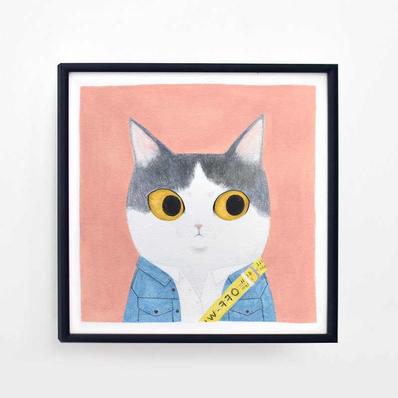 畫你的小妖怪 客製貓畫像 - 似顏繪/客製畫像 - 紙 多色