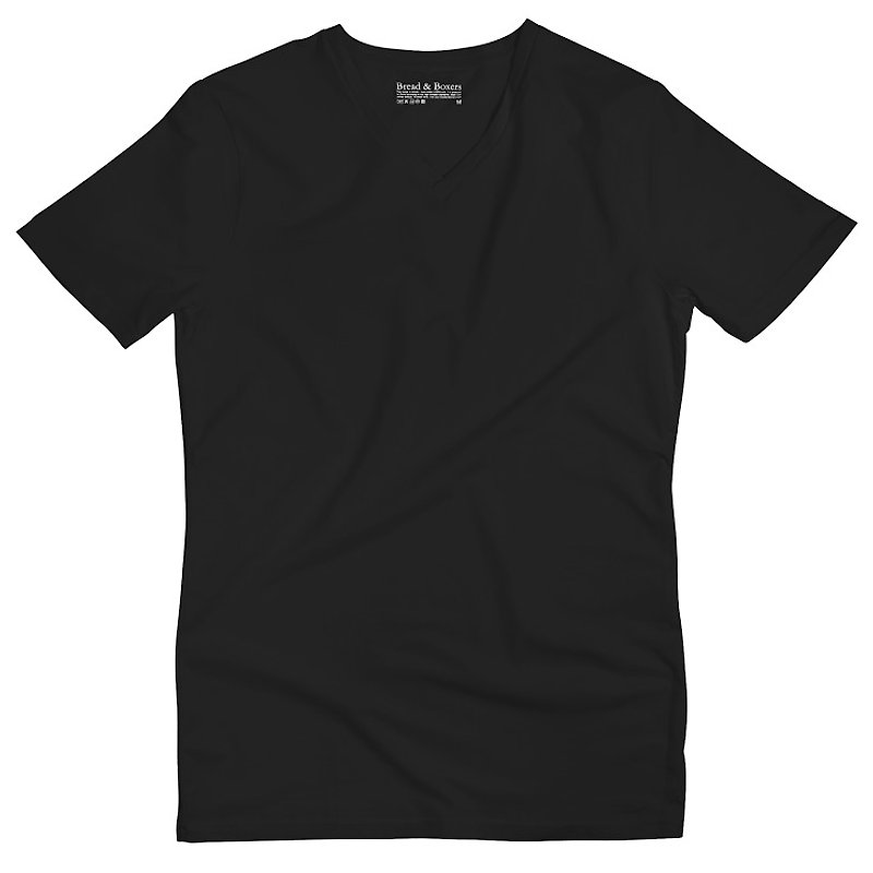 [Strictly selected] Bread and Boxers V-NecK Nordic Swedish brand plain T black T - Men's T-Shirts & Tops - Cotton & Hemp 