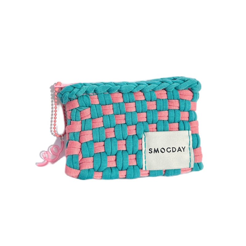 Smogday Everyday Card holder handmade bag coins, cards (Tuesday Color) - Coin Purses - Polyester Pink