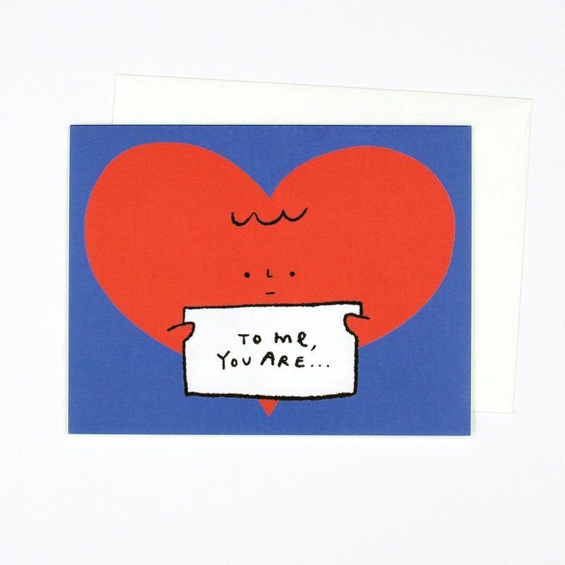 To Me You Are - Greeting Card - 卡片/明信片 - 紙 藍色