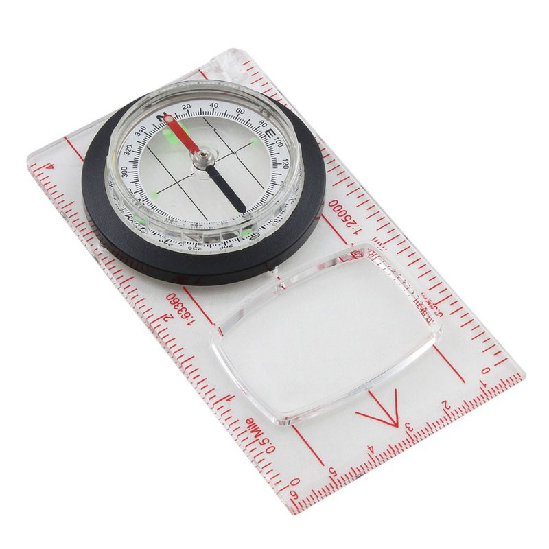 Orienteering Compass 定向越野放大鏡地圖尺指北針【B218】 - 地圖 - 壓克力 透明