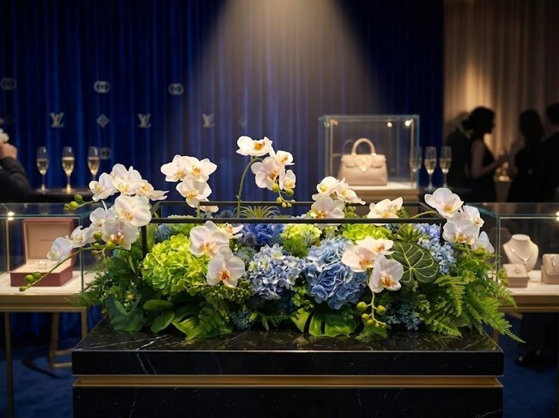 雲間蘭舞長型端景桌花禮 免運專人配送限雙北市 其餘地區需補運費 - 植物/盆栽/盆景 - 其他材質 粉紅色