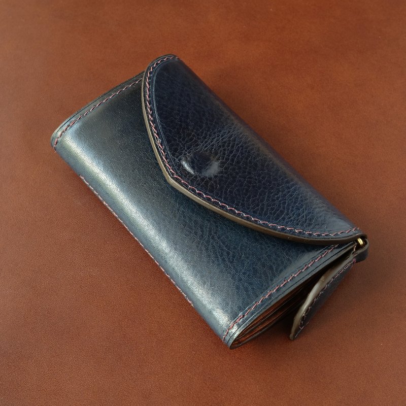 Handmade VEGTAN leather wallet mod. LENA - Wallets - Genuine Leather Multicolor