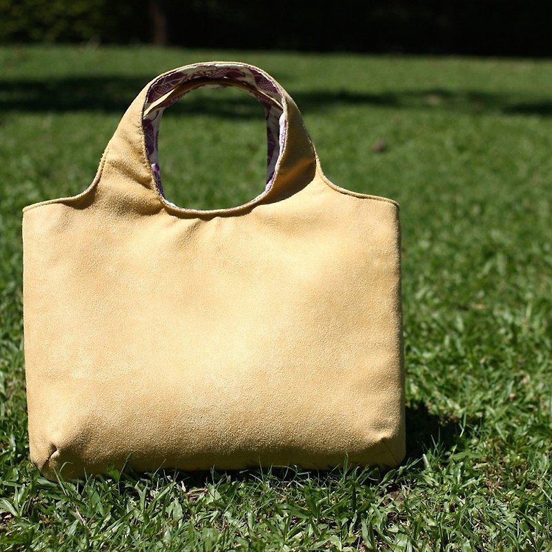 Chez. Welfare Products-Minimalist Handbags-Warm Goose Yellow - Handbags & Totes - Polyester Yellow