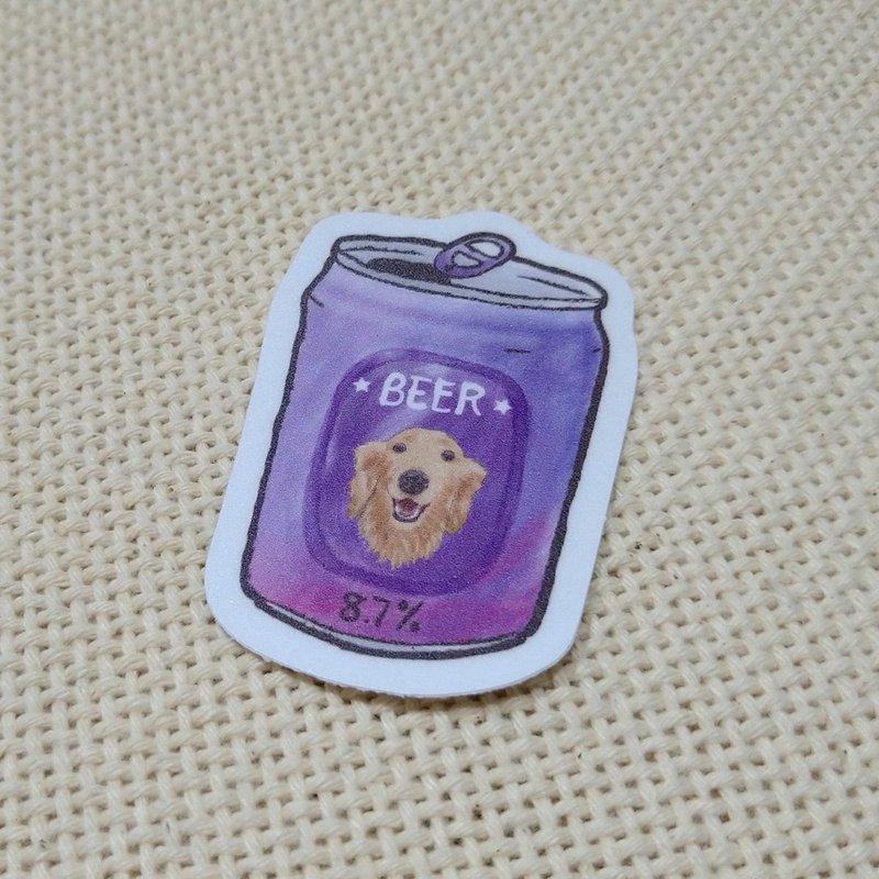 Cream Sausage Beer-Waterproof Car Sticker-Luggage Sticker_Waterproof Sticker - Stickers - Waterproof Material 