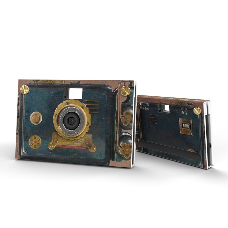 18MP Paper Shoot paper camera, steampunk series - กล้อง - กระดาษ สีน้ำเงิน