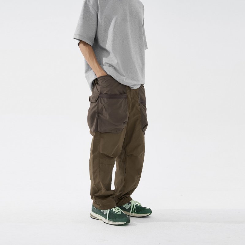 M.T. Six Pockets Commuter Pants - กางเกงขายาว - ไฟเบอร์อื่นๆ สีนำ้ตาล