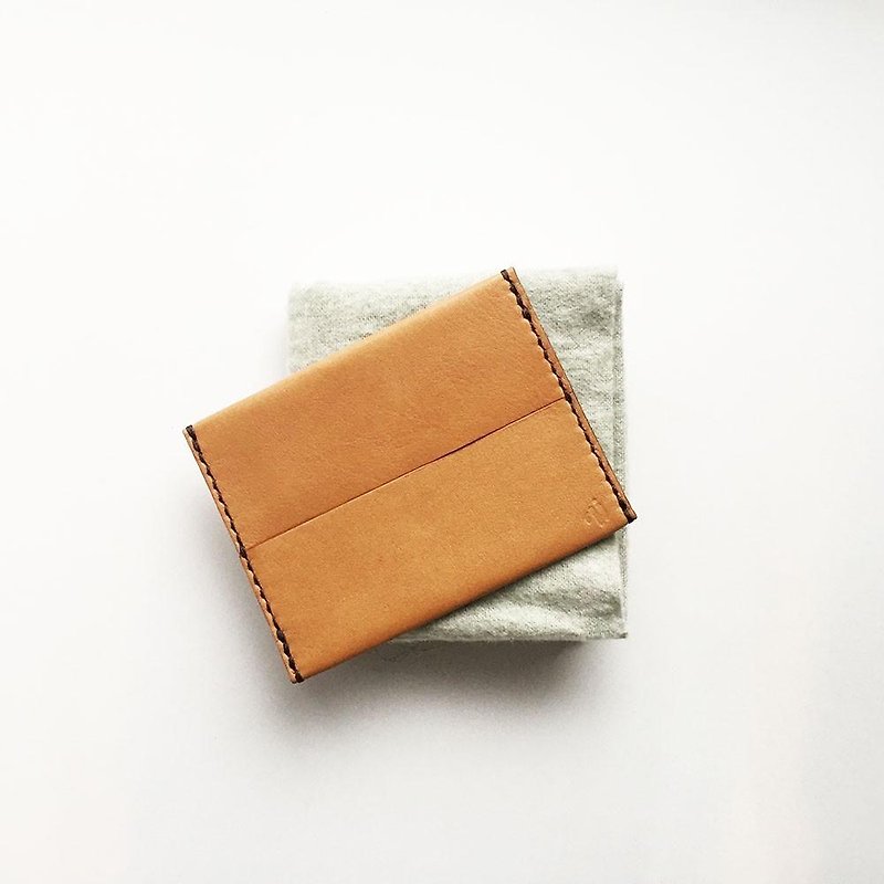 Pocket tissue cover Camel leather - อื่นๆ - หนังแท้ สีนำ้ตาล