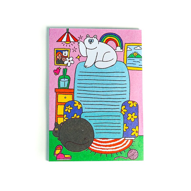 NAUGHTY CATS MEMOPAD A6 - Sticky Notes & Notepads - Paper Multicolor