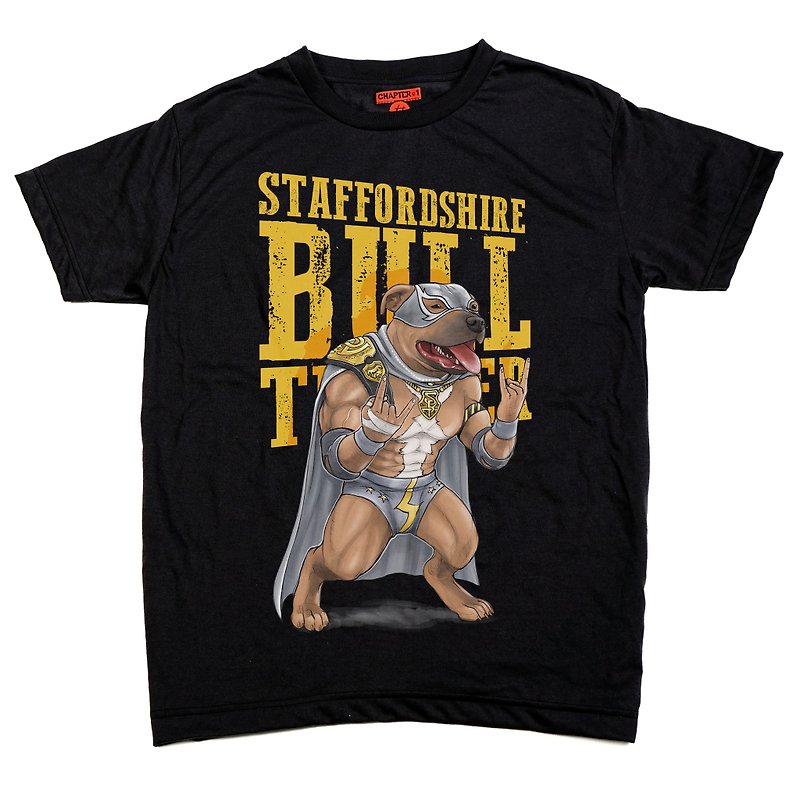 Bull terior I love you Chapter One T-shirt - Men's T-Shirts & Tops - Cotton & Hemp Black