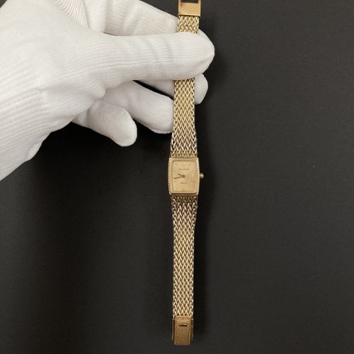 WALTHAM 不動 1/20 12K GF 時計・レディース ゴールド文字盤