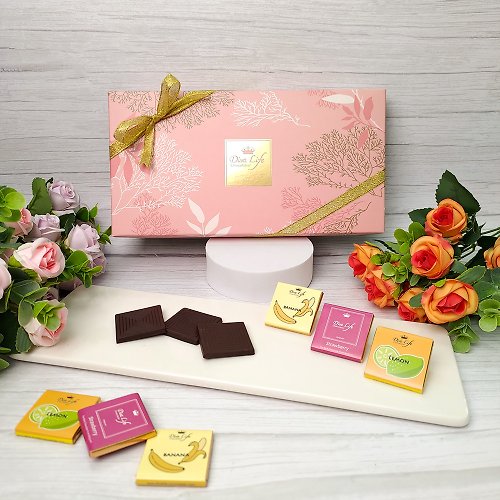 Diva Life 全球著名的比利時巧克力品牌 【Diva Life】 比利時進口巧克力18入禮盒_粉漾禮盒