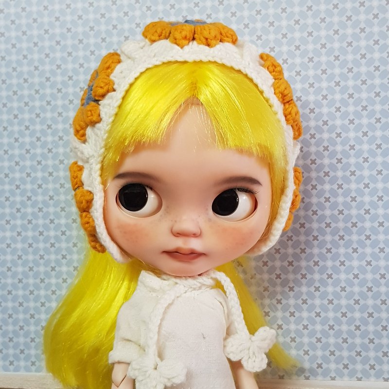 Crochet headband for blythe dolls - Stuffed Dolls & Figurines - Other Materials 