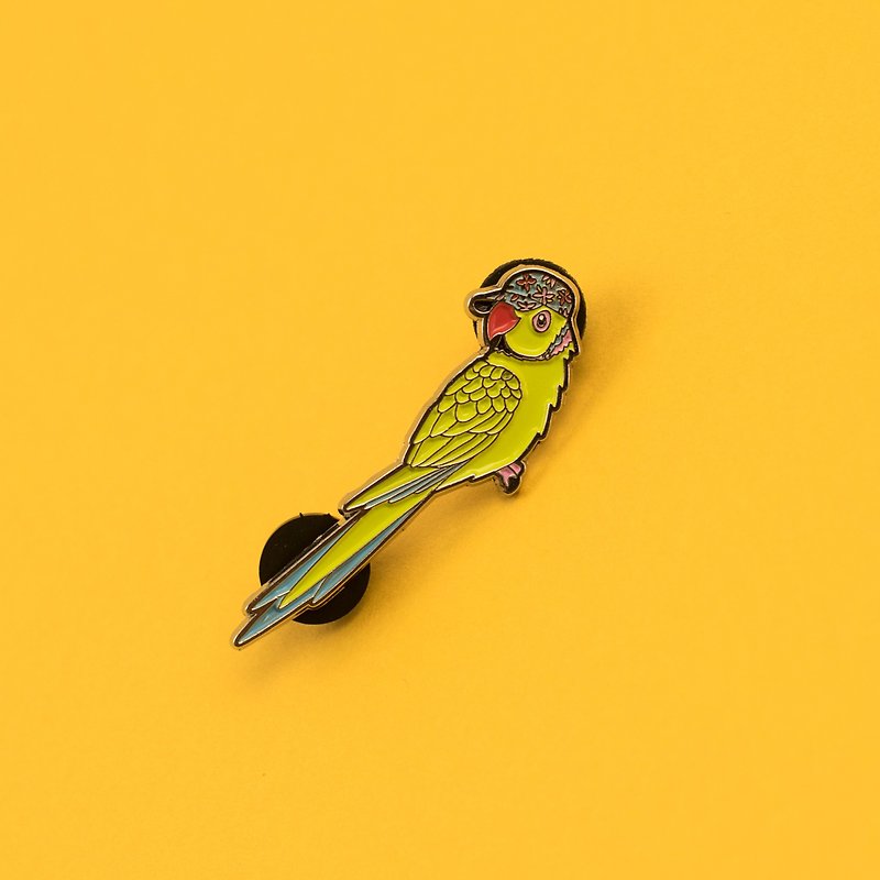 Parakeet Enamel Pin Badge - Badges & Pins - Other Metals 