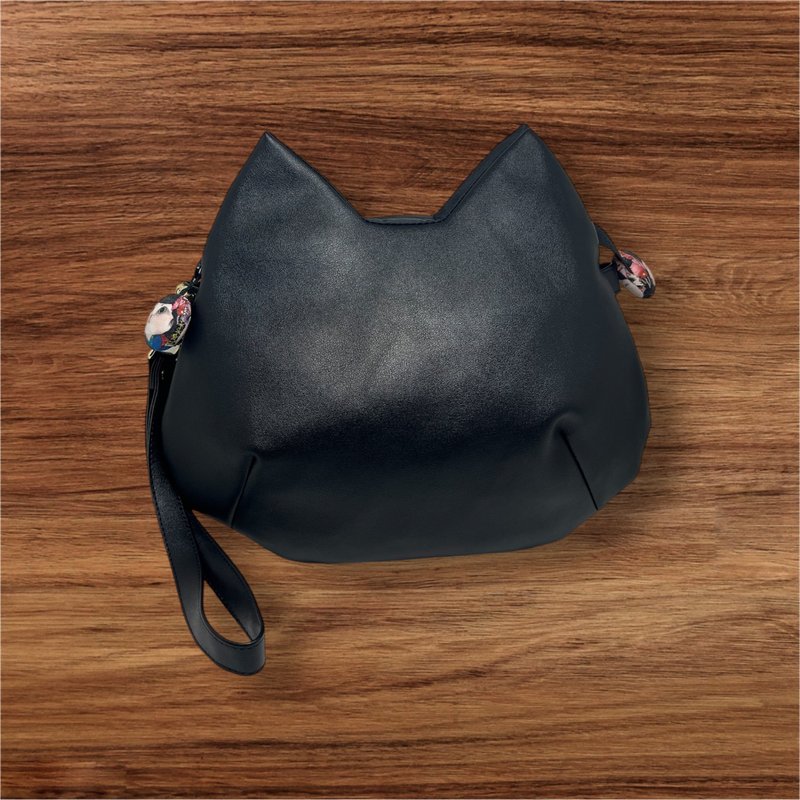 I love cats-Cat-shaped hand-held side backpack - Messenger Bags & Sling Bags - Faux Leather 