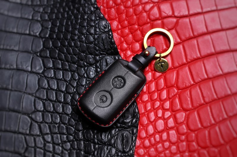 Yamaha Scooter YAMAHA X-MAX T-MAX XMAX Scooter Key Fob - ที่ห้อยกุญแจ - หนังแท้ สีดำ