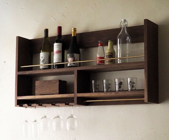 Wine rack shelves online wood