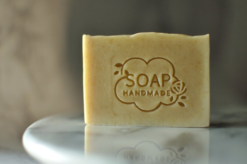 橙花乳油木 / 玫瑰純露潔顏沐浴皂 ( 一般肌膚皆可適用 ) - 肥皂/手工皂 - 植物．花 橘色