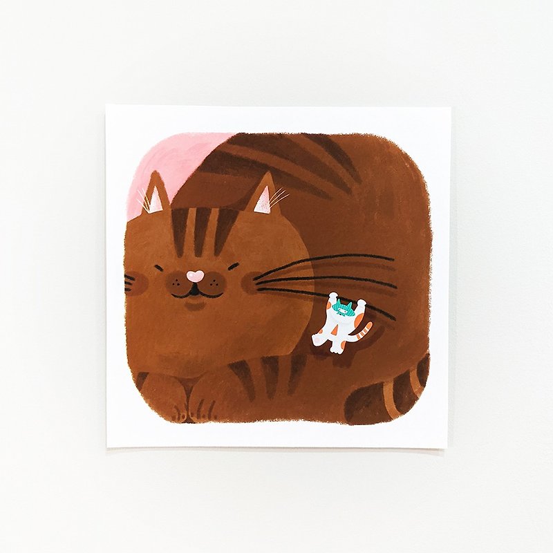 Lucky Charm Series--Cat Whiskers Thief - การ์ด/โปสการ์ด - กระดาษ สีนำ้ตาล