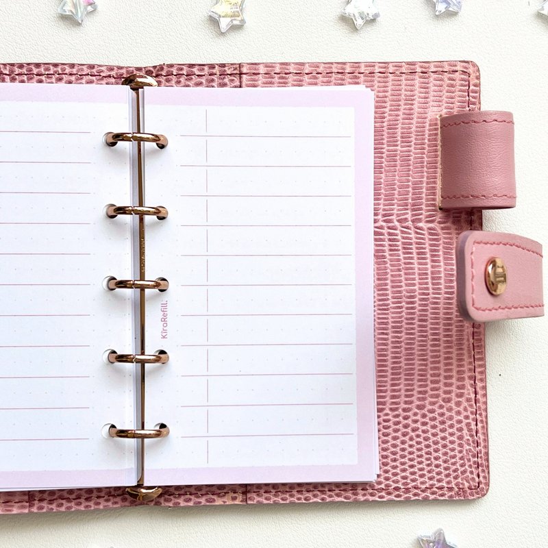 シンプルリストリフィル (マイクロ5サイズ) - 筆記本/手帳 - 紙 多色