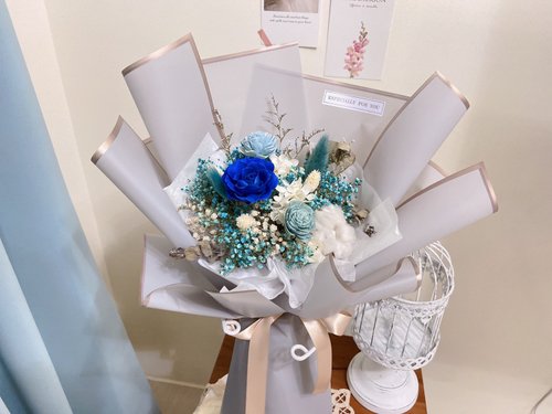 漫漫花田 永生花束 畢業花束 情人節 送禮 生日禮 告白 求婚 韓式花束