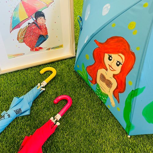 大振豐洋傘文創館 DIY組裝傘材料包 在家製作手繪童傘 親子體驗 聖誕節限定教學
