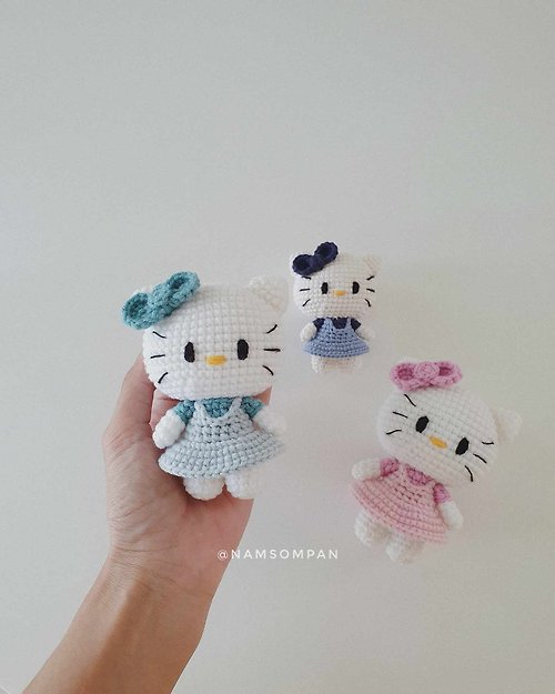 namsompan Digital Download - PDF | Crochet amigurumi Pattern Kitty Cat | Thai / English