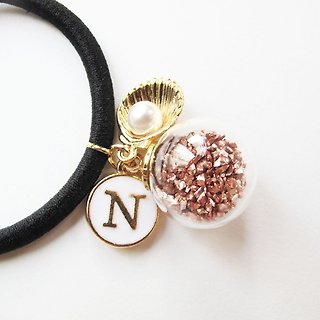 * Rosy Garden * Rose gold planet pieces with custom made english letter hair band