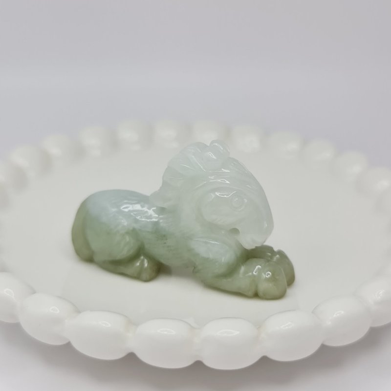 Ice tape yellow leads the way | Natural Burmese jade A grade jade - สร้อยคอ - หยก 