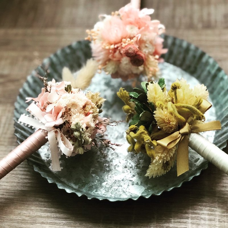 婚禮簽名筆婚禮小物 乾燥花 不凋花 簽名筆  婚禮 - 胸花/手腕花 - 植物．花 